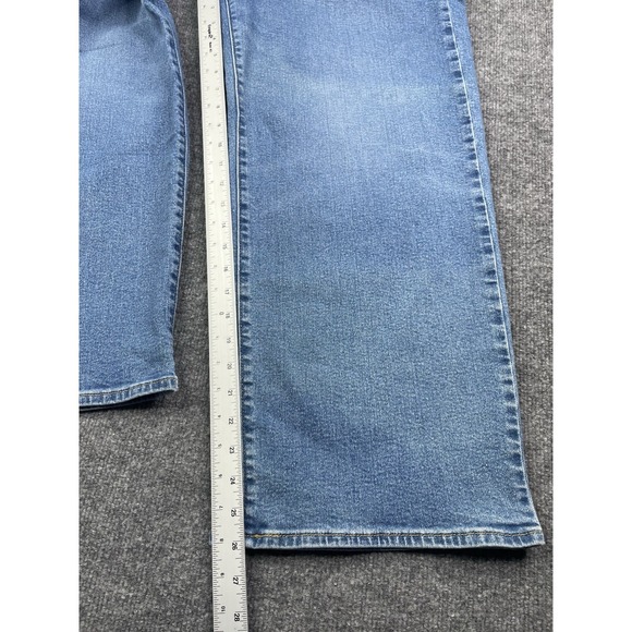 Levi's High Rise Wide Leg Jeans Women's 31  Blue Denim Stretch Baggy - Picture 7 of 10